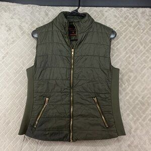 Black Label by C'est Toi Womens M Vest Green Puffer Outdoors Athletic Gorpcore